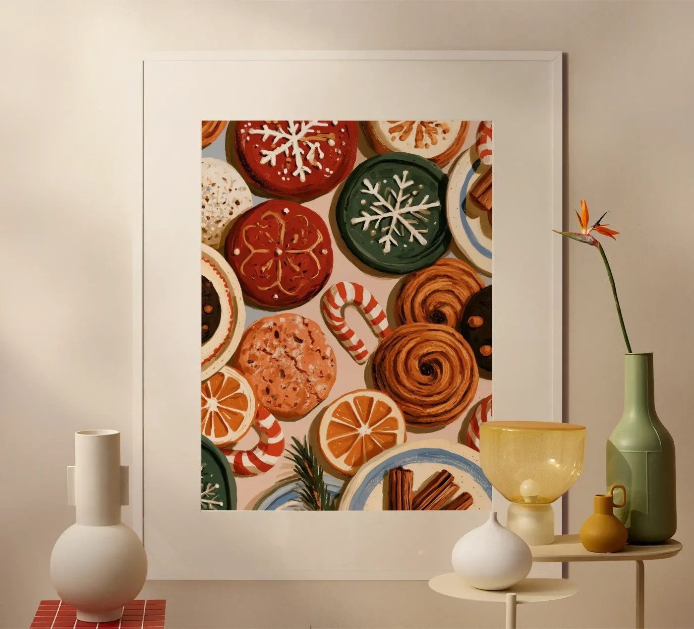 Winter Biscuits poster by Bloomtheory