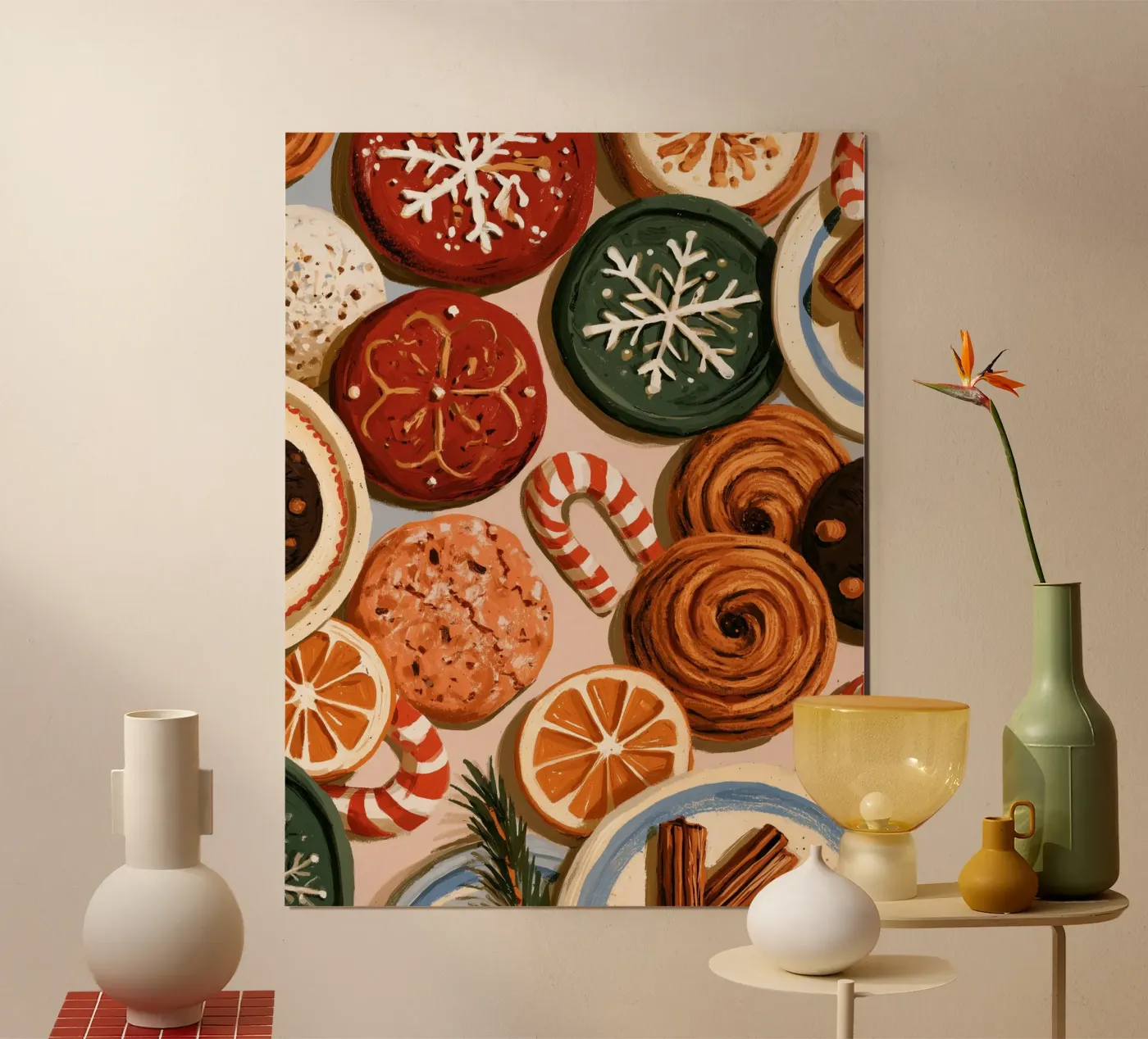 Winter Biscuits poster by Bloomtheory