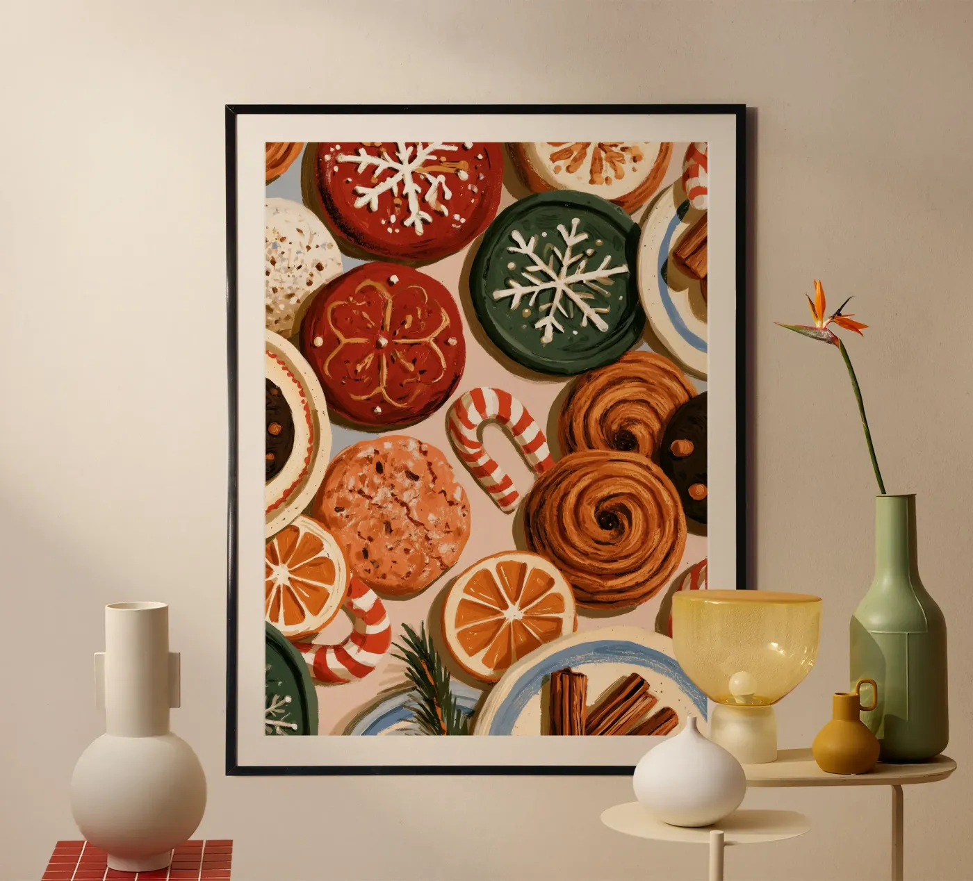 Winter Biscuits poster by Bloomtheory