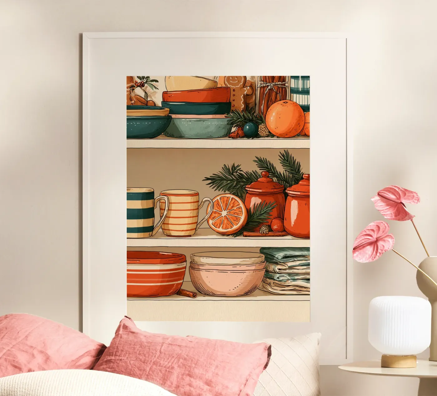 Festive Kitchen poster by Bloomtheory