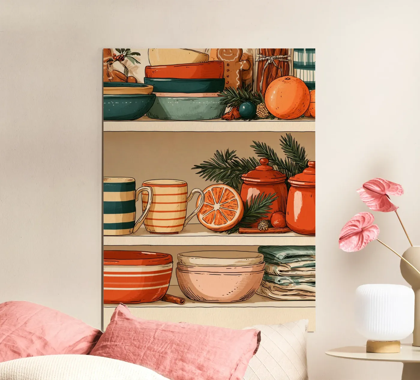 Festive Kitchen poster by Bloomtheory