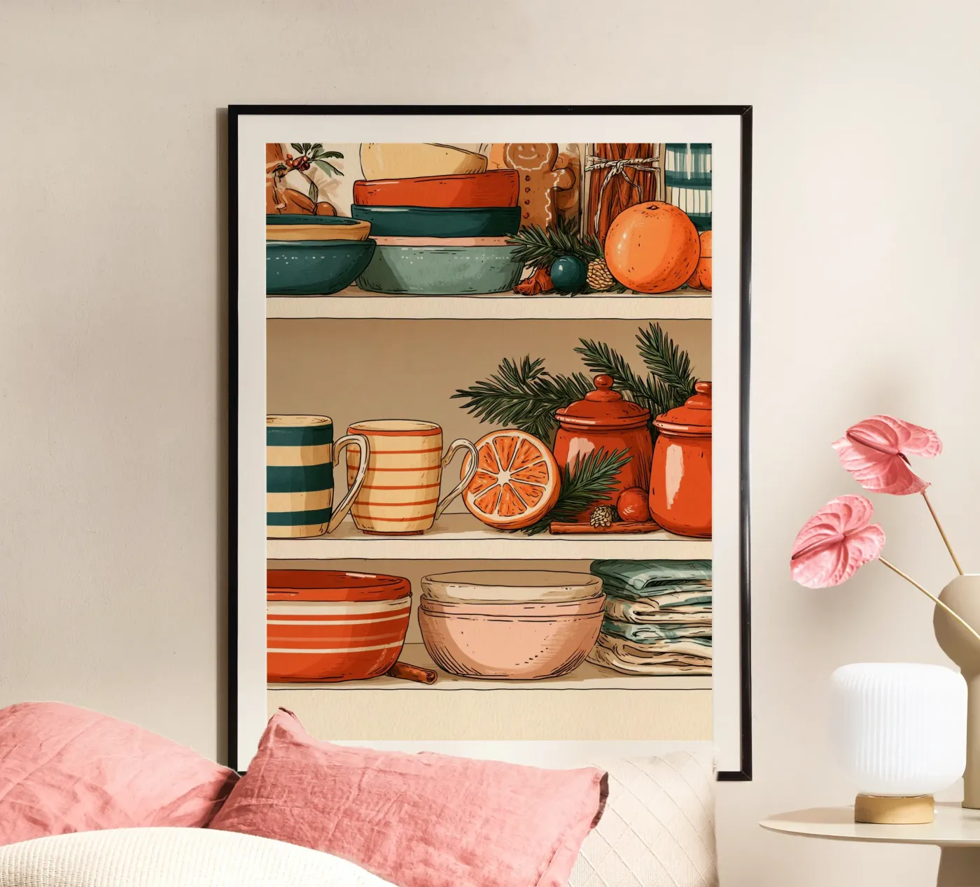 Festive Kitchen poster by Bloomtheory
