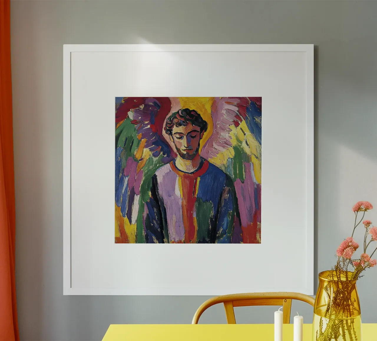 Angelo Arcangelo Fede Speranza Pace Amore carta hahnemühle da Nikis Art Studio