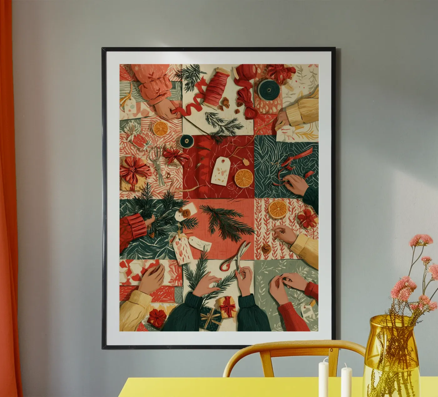 Gift Wrapping poster by Bloomtheory