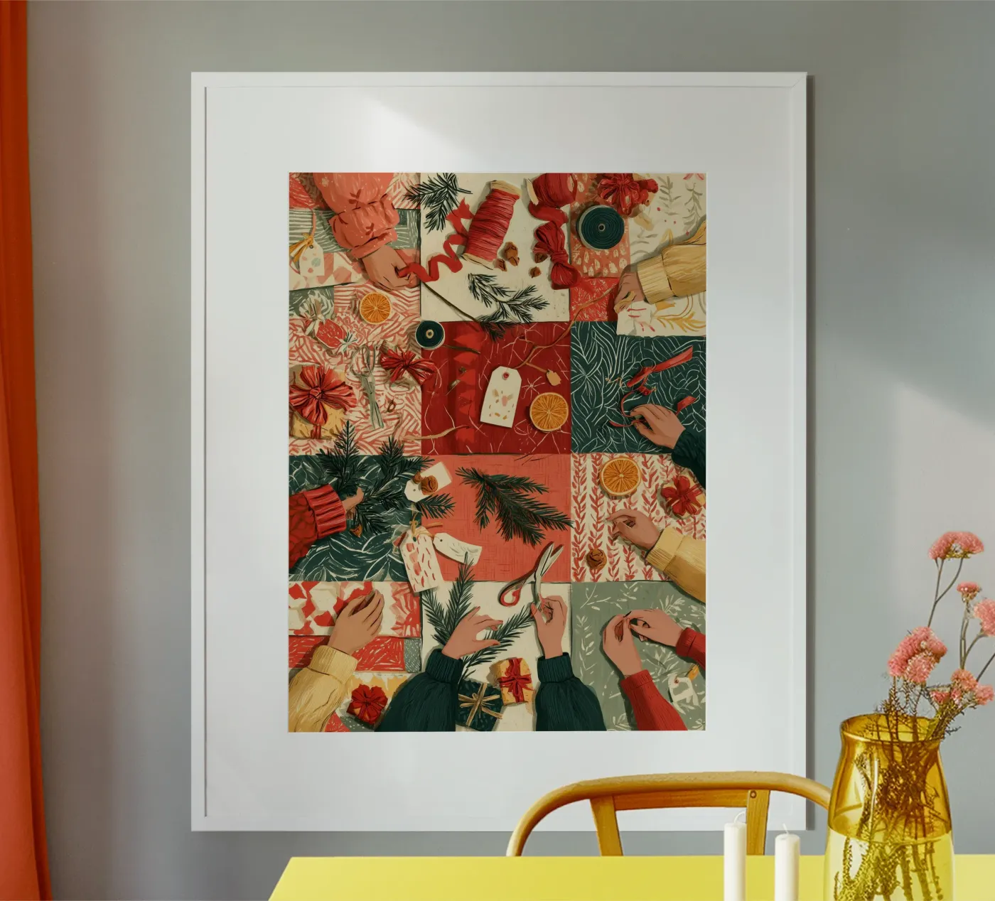 Gift Wrapping poster by Bloomtheory