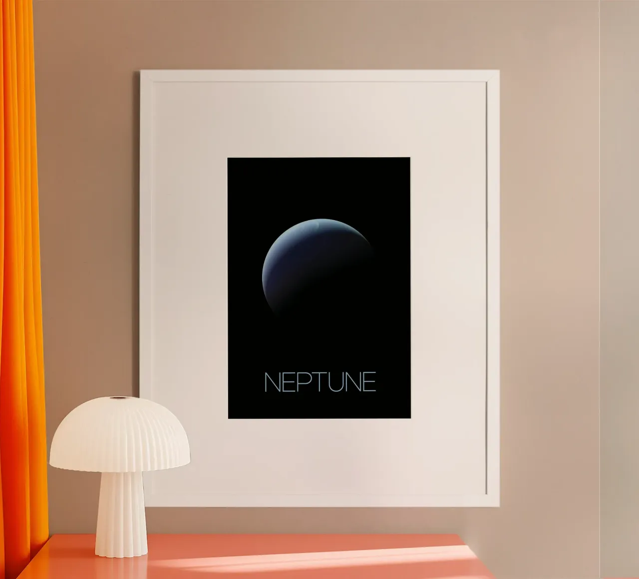 Poster della NASA su Nettuno poster con telaio in plastica da 🎁 ARTVI-SHOP
