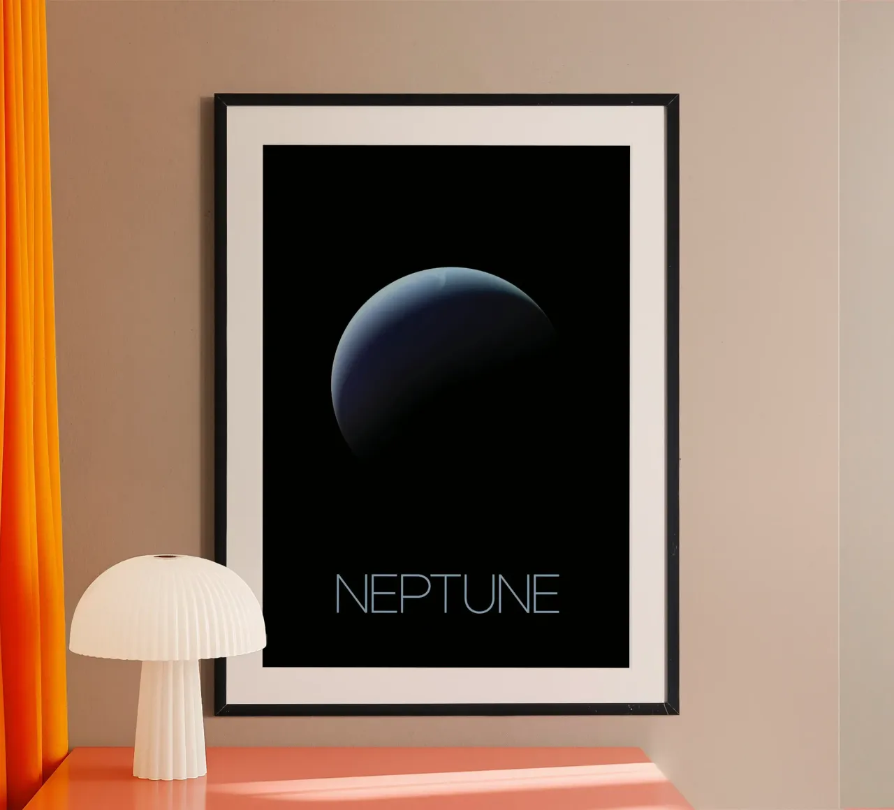 Poster della NASA su Nettuno poster con telaio in plastica da 🎁 ARTVI-SHOP