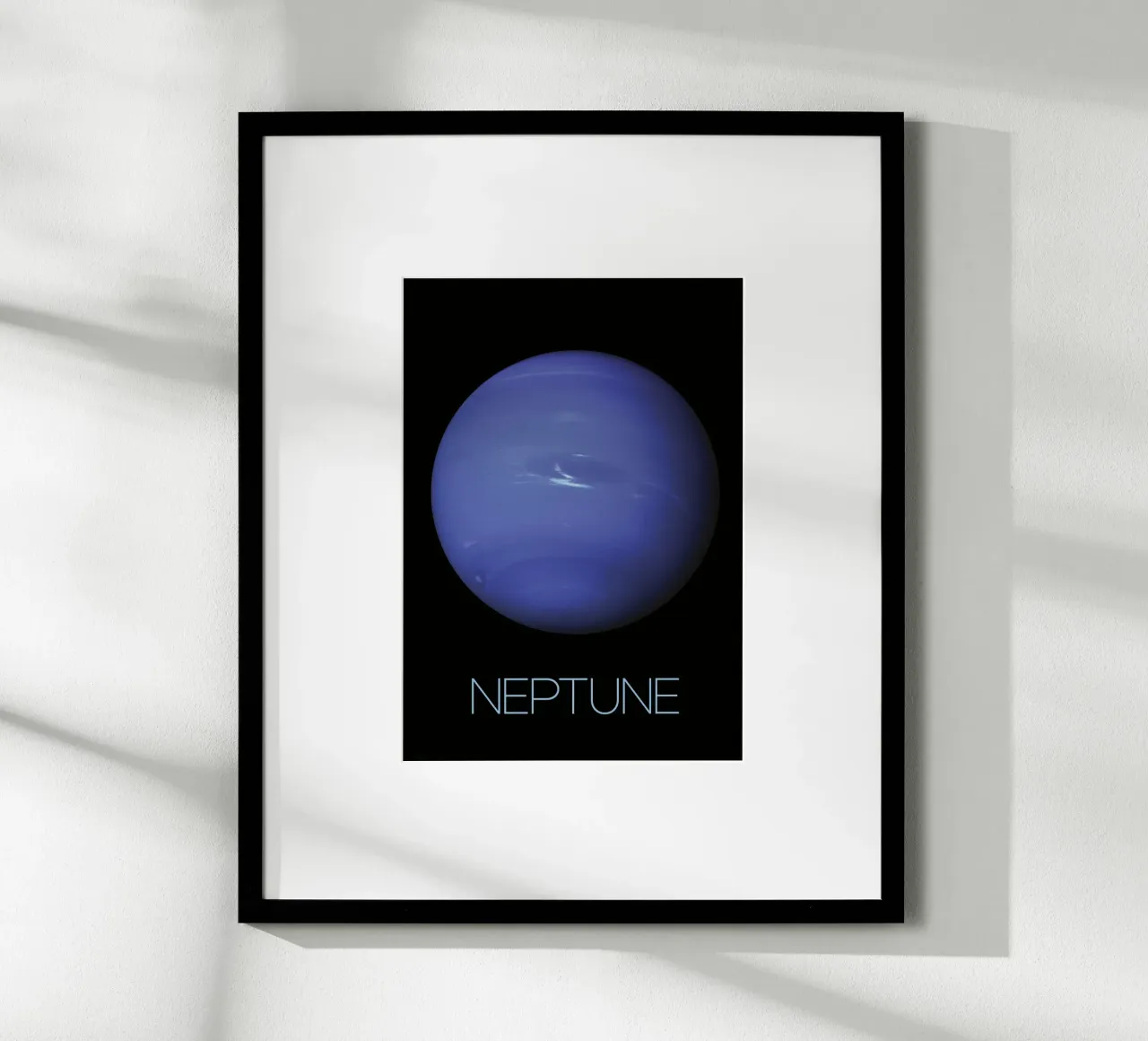 Poster della NASA su Nettuno poster con telaio in alluminio da 🎁 ARTVI-SHOP