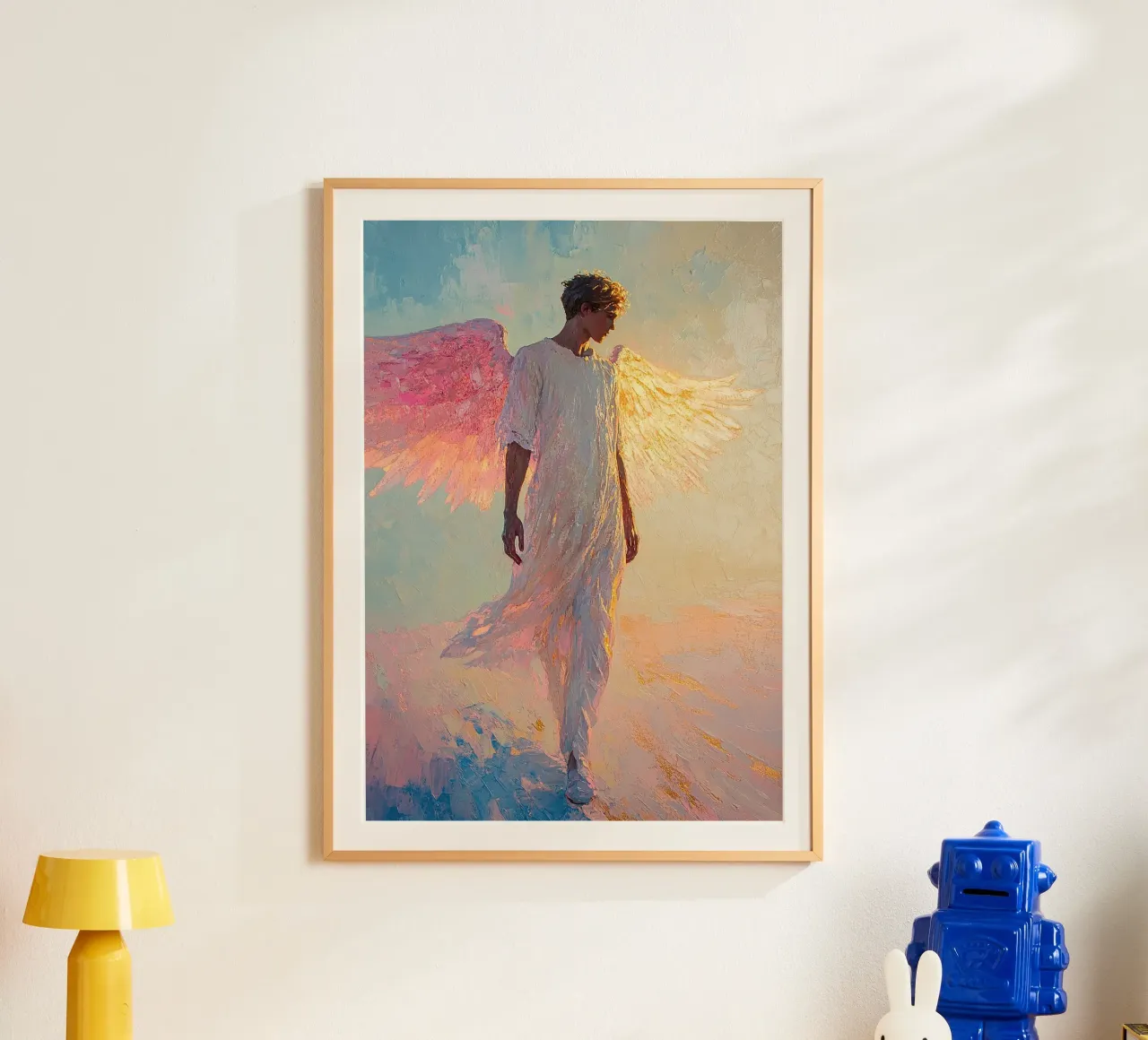 Angelo Arcangelo Fede Speranza Pace Amore carta hahnemühle da Nikis Art Studio
