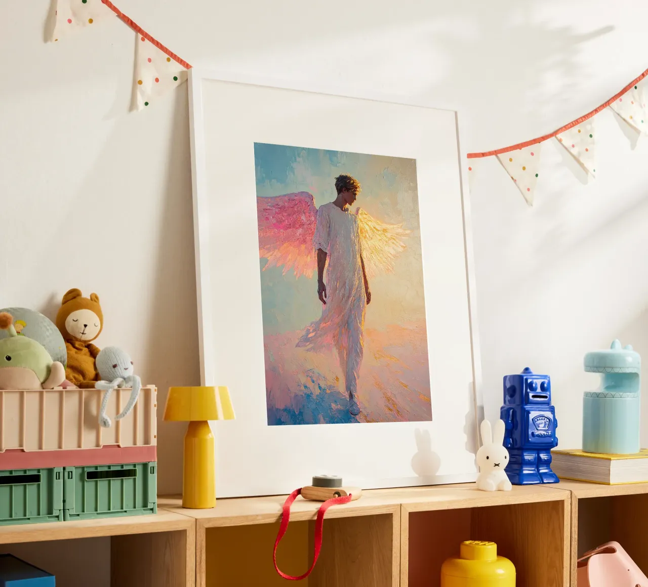 Angelo Arcangelo Fede Speranza Pace Amore carta hahnemühle da Nikis Art Studio