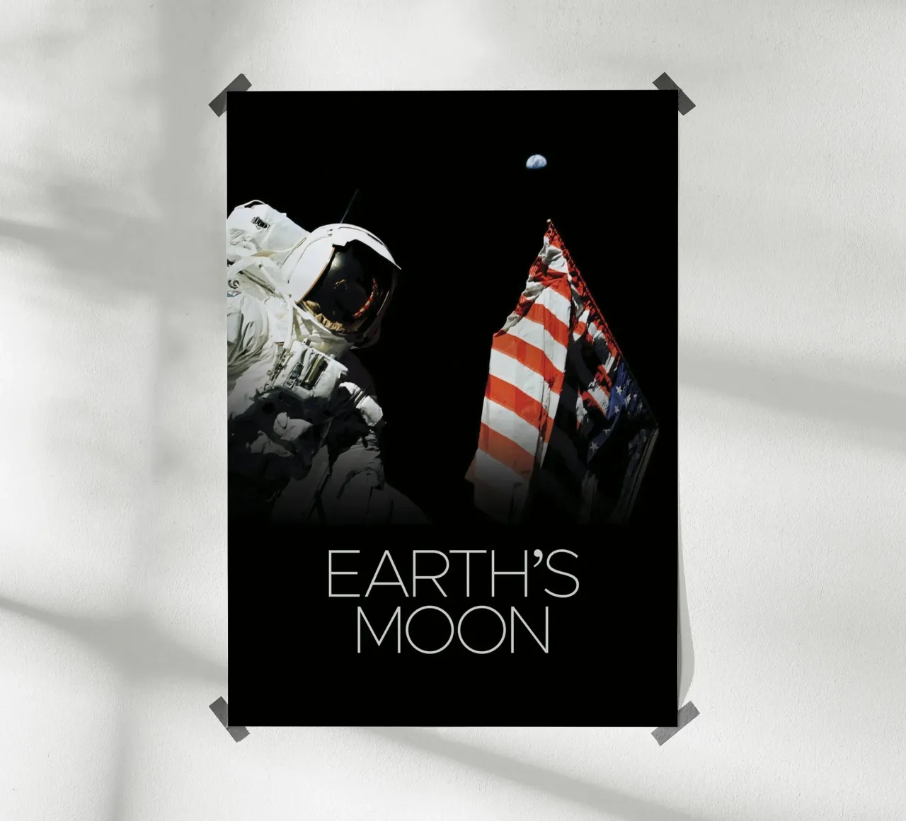 Póster de un astronauta de la NASA en la Luna poster de 🎁 ARTVI-SHOP