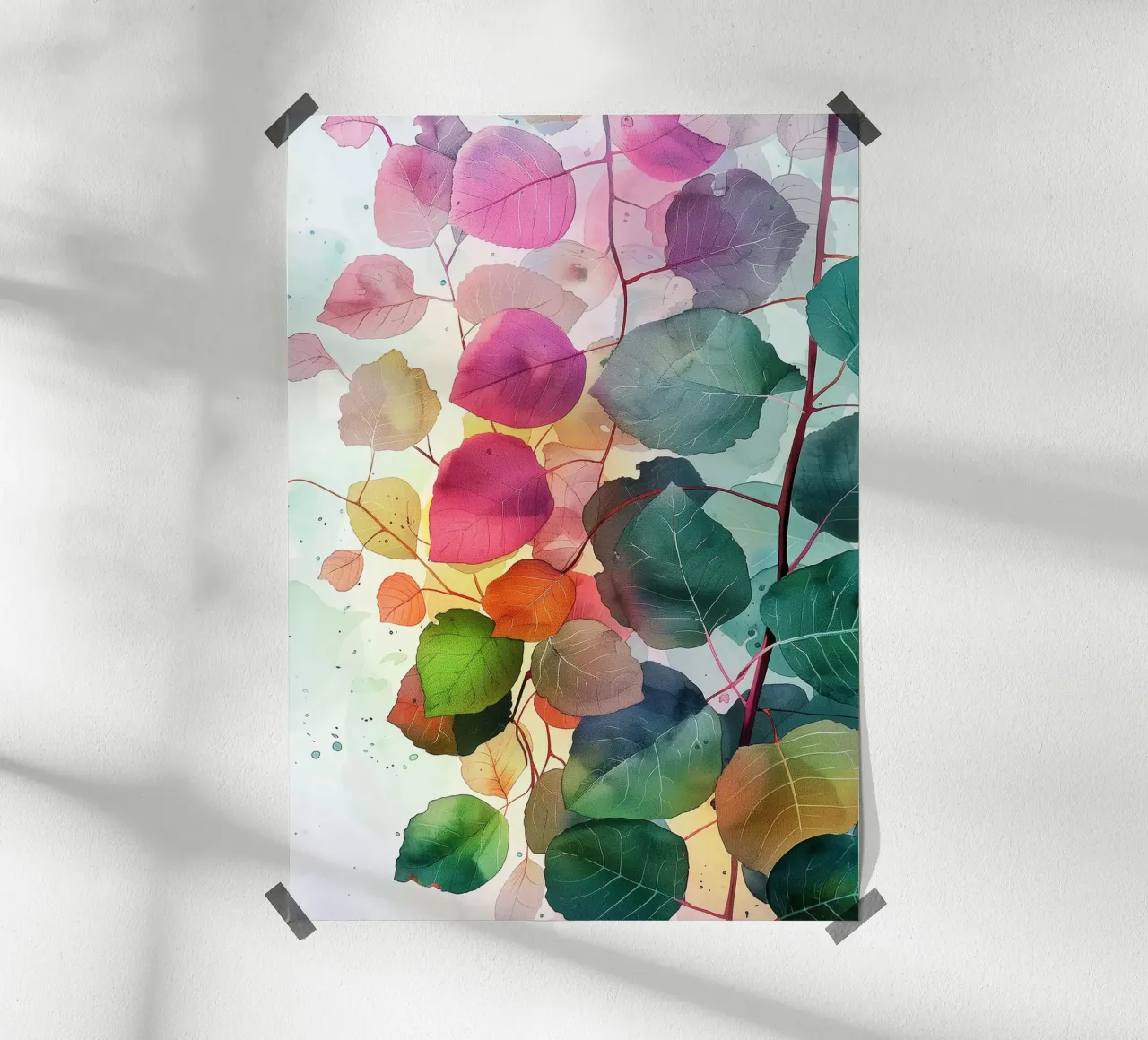 Colori botanici foglie arte della natura poster da Justyna Jaszke JBJart
