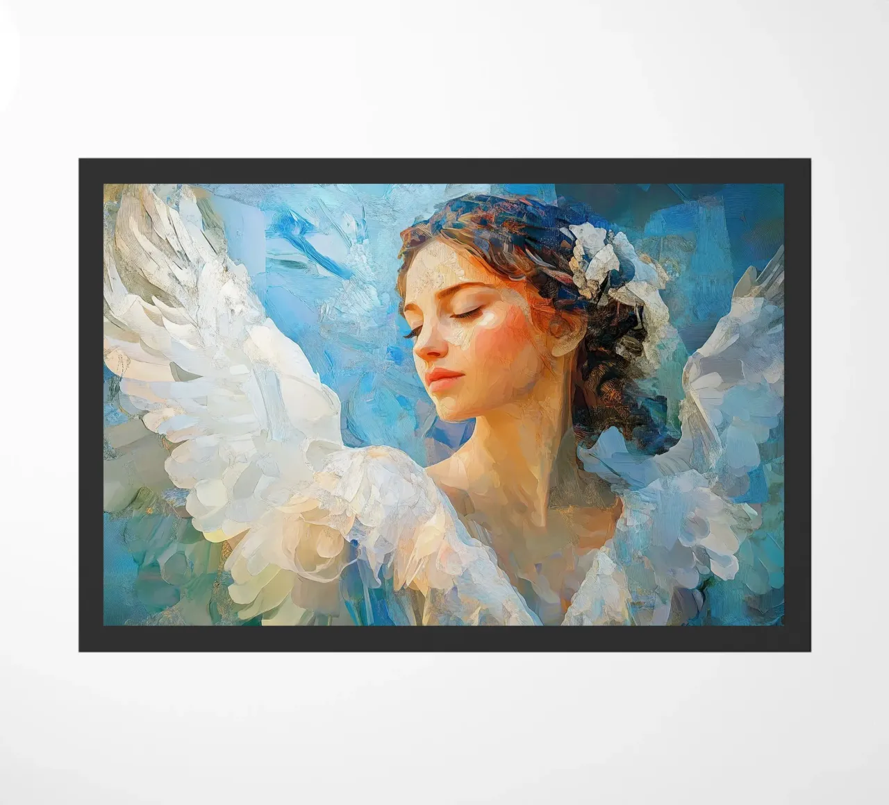 Angelo Arcangelo Fede Speranza Pace Amore zerbino da Nikis Art Studio