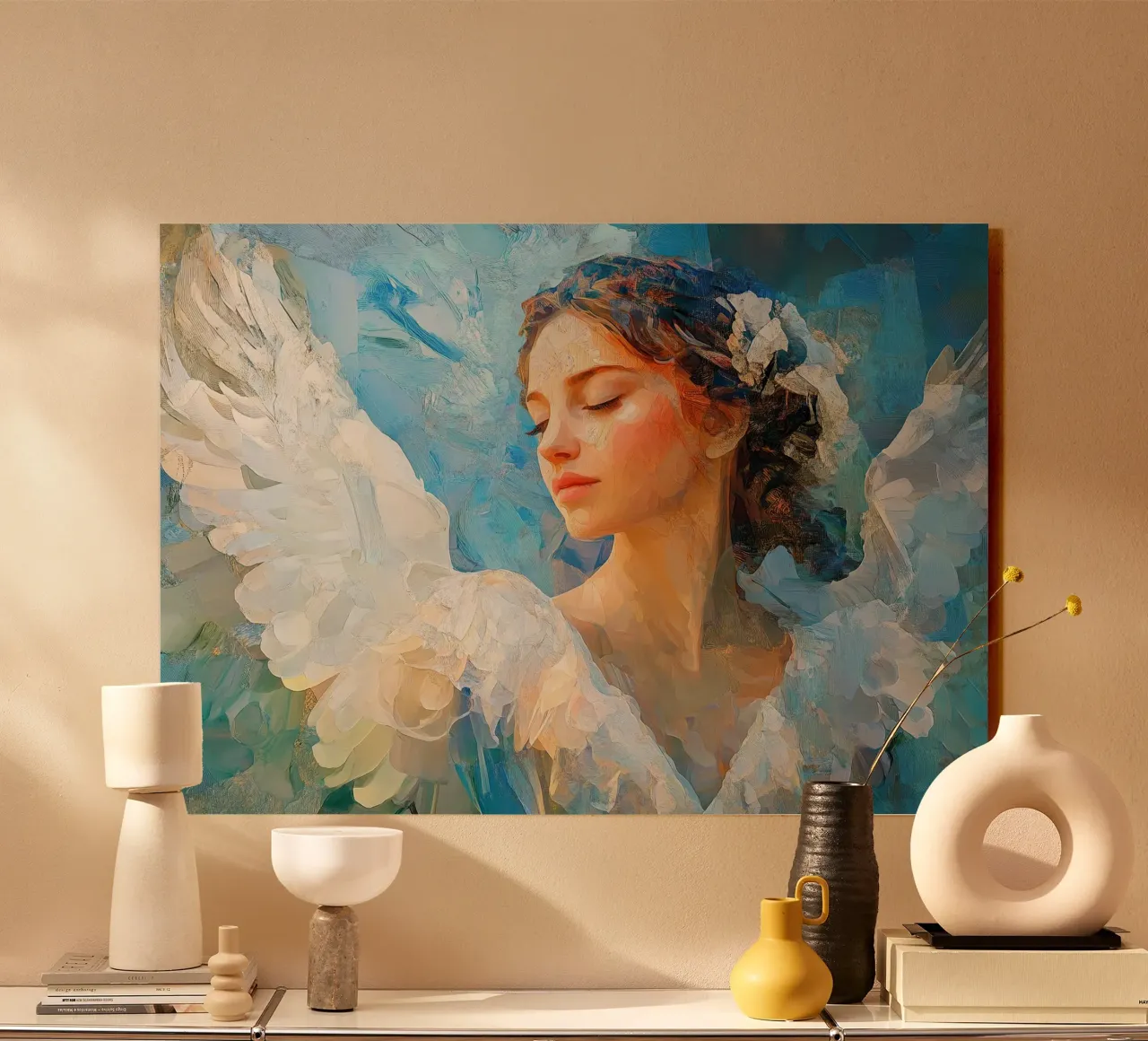 Angelo Arcangelo Fede Speranza Pace Amore plexiglass da Nikis Art Studio
