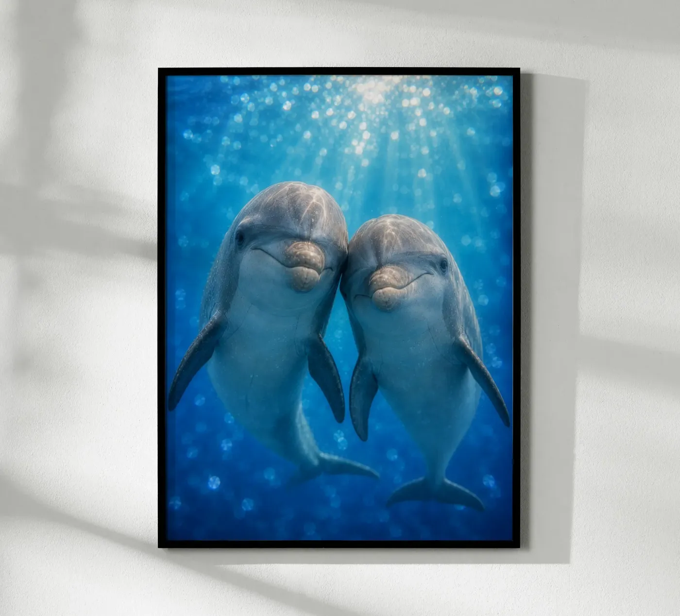 🐬 Dolphin Pair Poster von Trinkets NL Design Studio