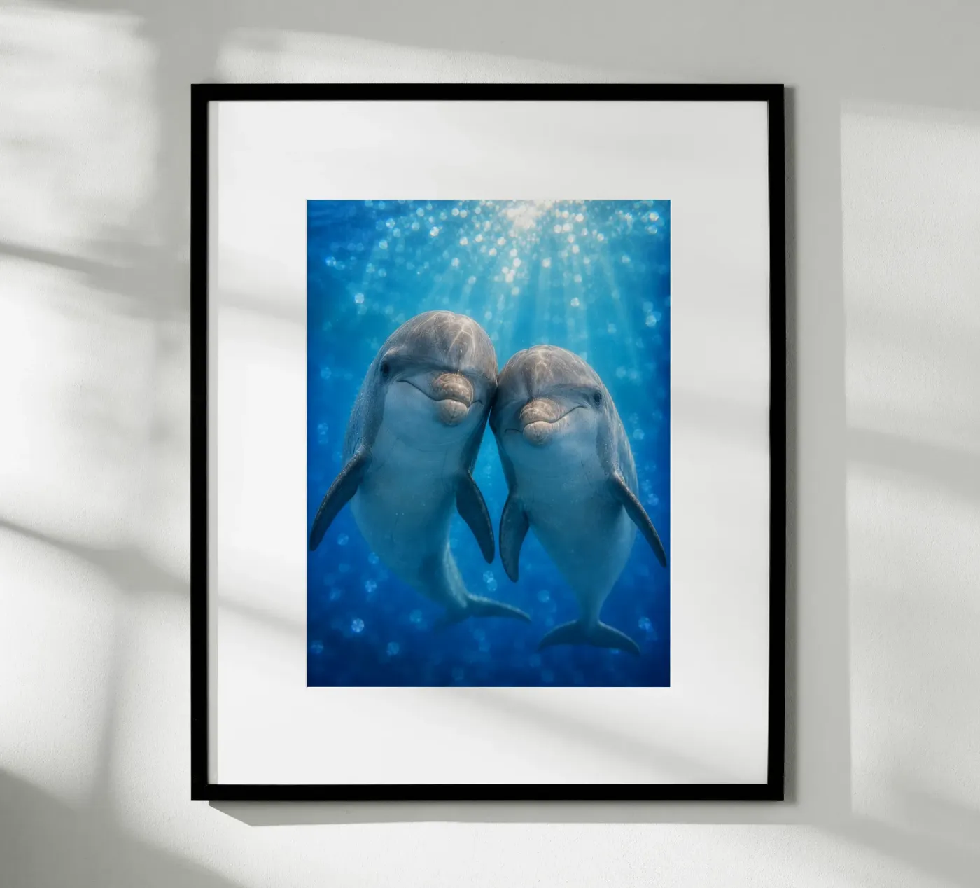 🐬 Dolphin Pair Poster von Trinkets NL Design Studio