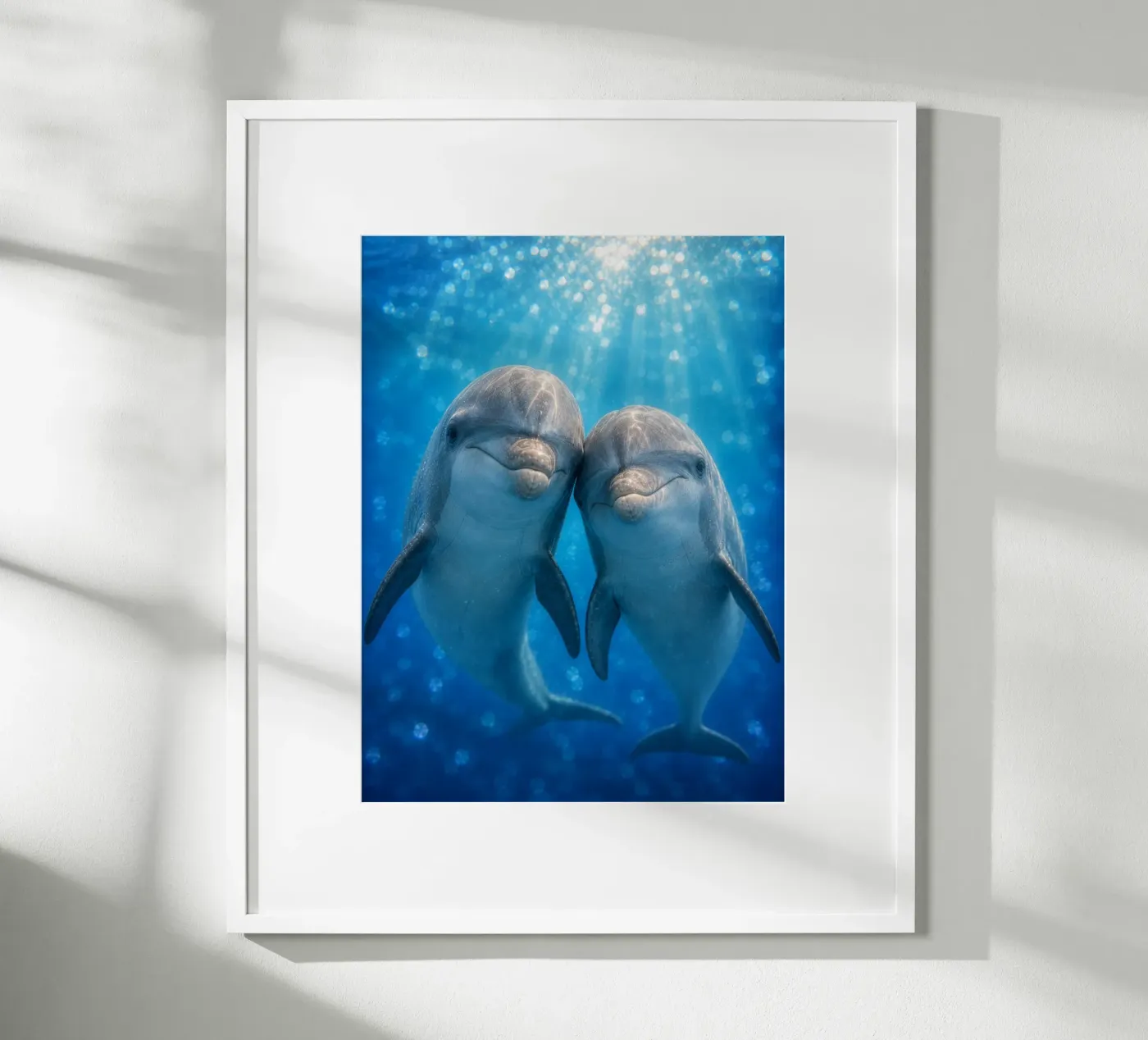 🐬 Dolphin Pair Poster von Trinkets NL Design Studio