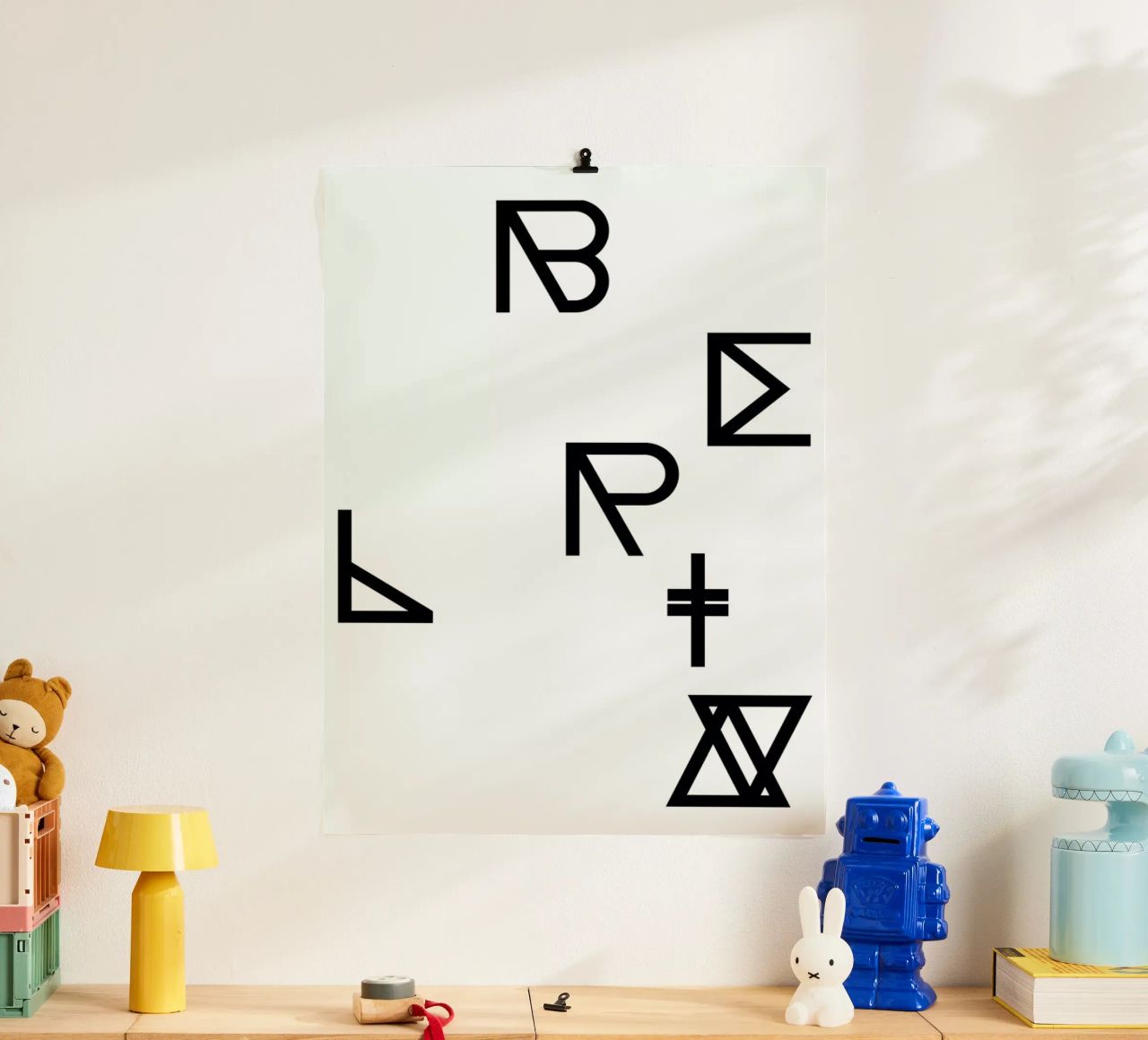 Berlin poster con marco de plástico de Studio Nahili