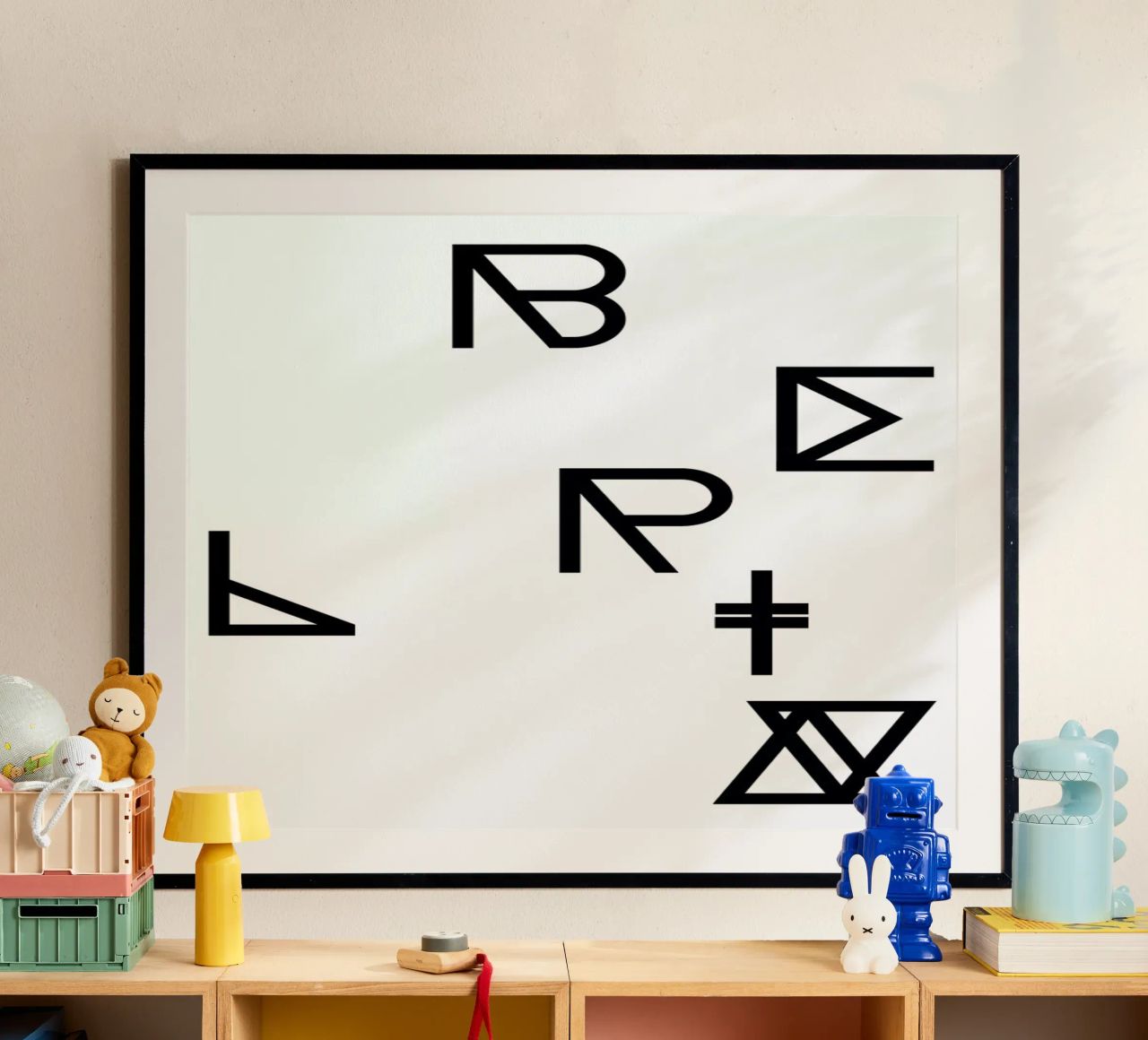 Berlin poster con marco de plástico de Studio Nahili
