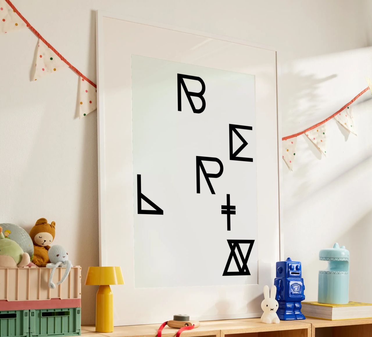 Berlin poster con marco de plástico de Studio Nahili