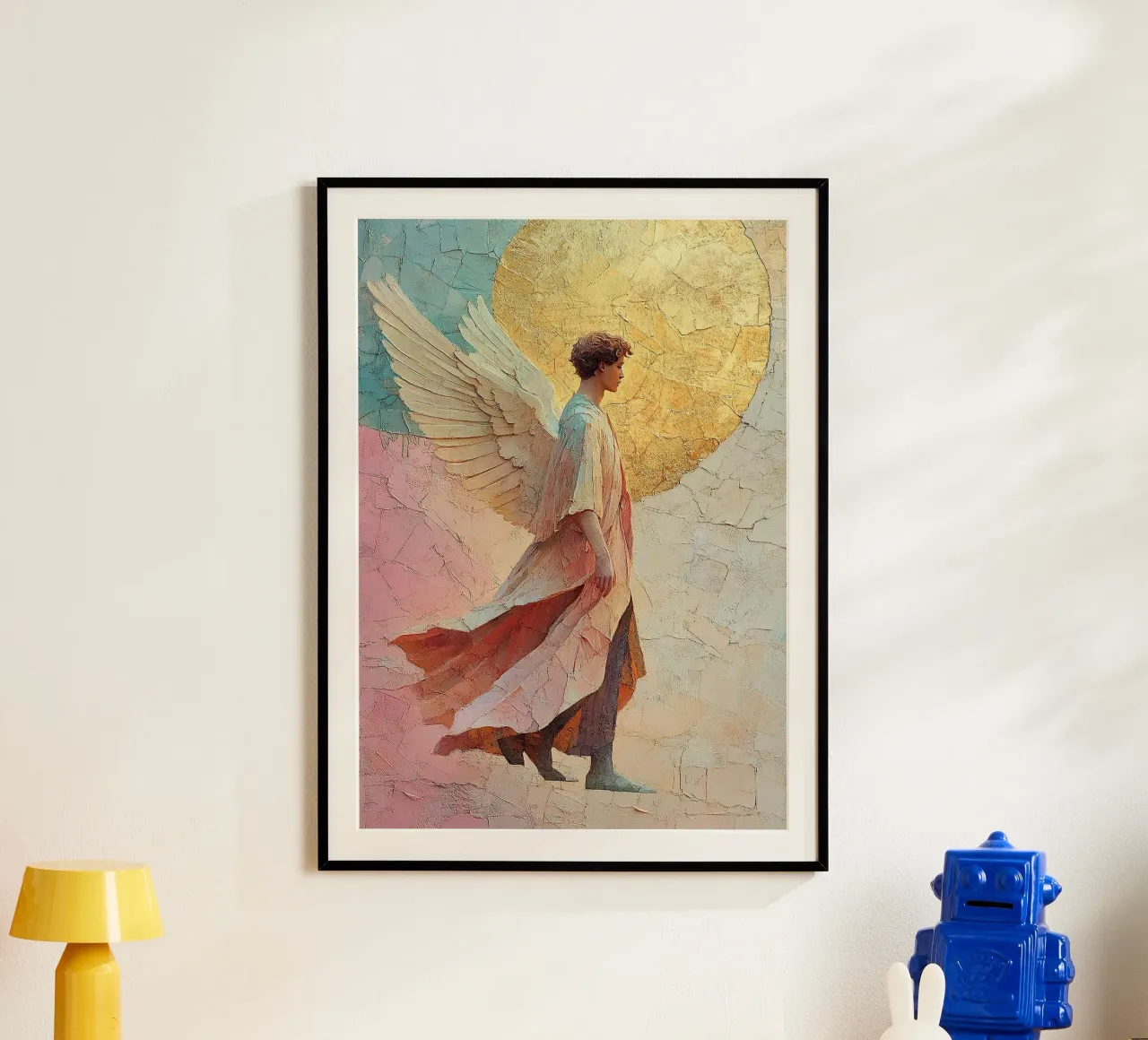 Angelo Arcangelo Fede Speranza Pace Amore carta hahnemühle da Nikis Art Studio