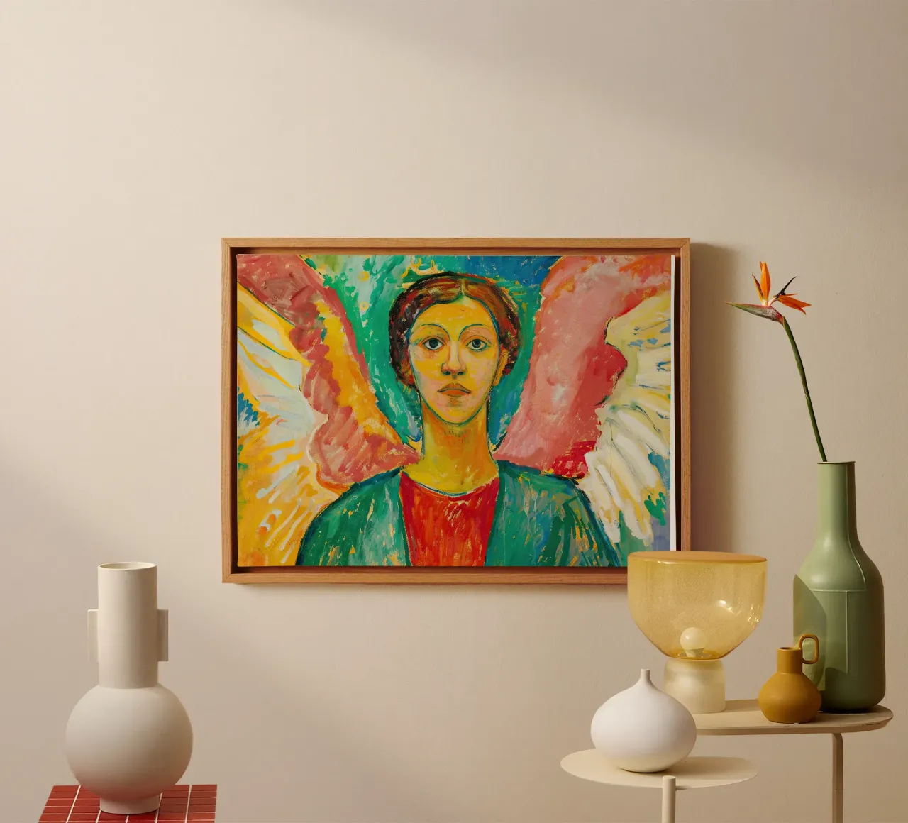 Angelo Arcangelo Fede Speranza Pace Amore tela da Nikis Art Studio