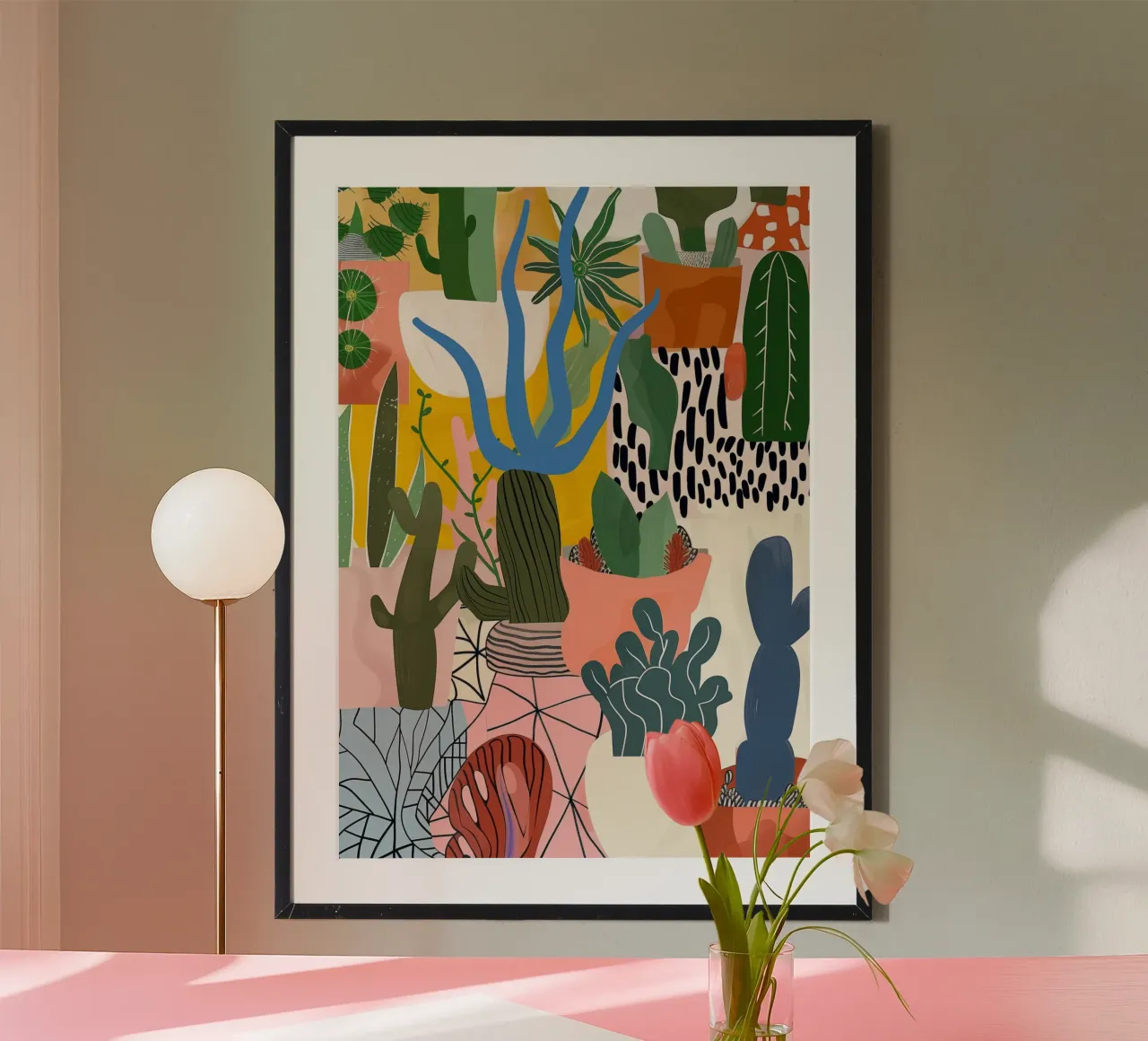 Succulente e cactus arte della natura poster da Justyna Jaszke JBJart