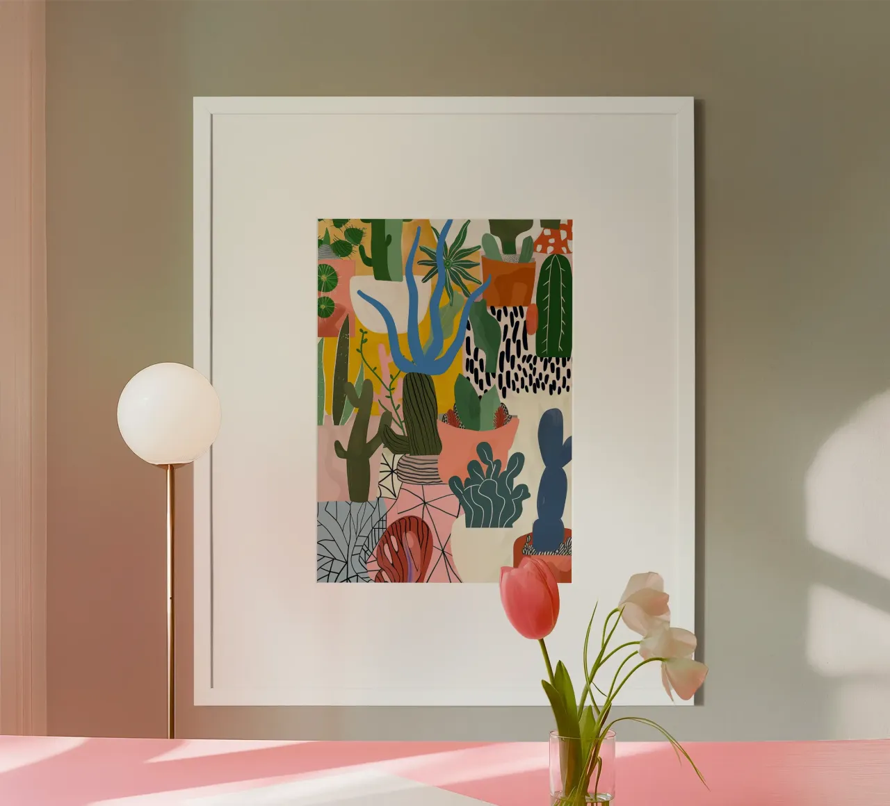 Succulente e cactus arte della natura poster da Justyna Jaszke JBJart