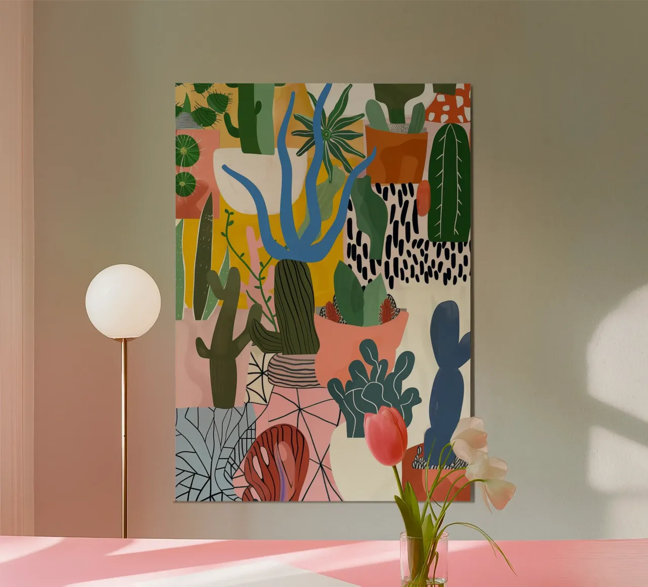 Succulente e cactus arte della natura poster da Justyna Jaszke JBJart