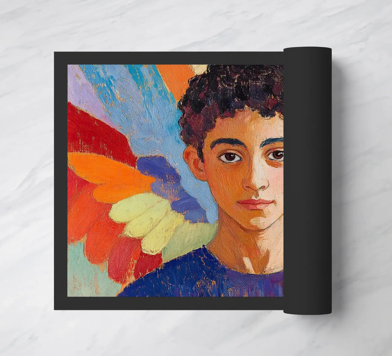 Angelo Arcangelo Fede Speranza Pace Amore zerbino da Nikis Art Studio