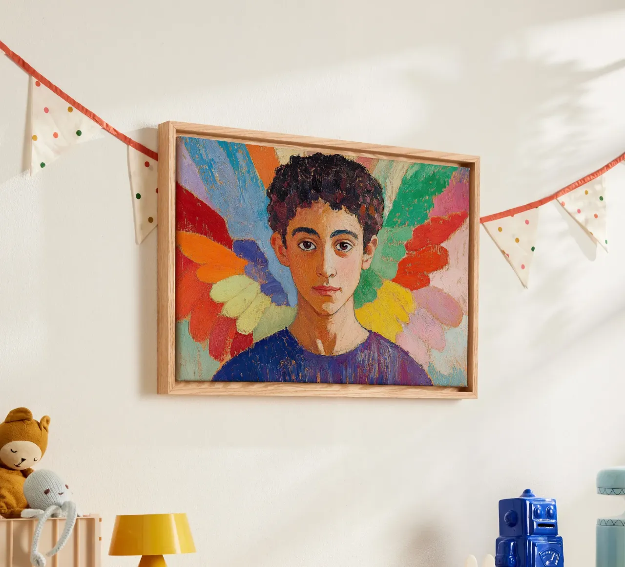 Angelo Arcangelo Fede Speranza Pace Amore tela da Nikis Art Studio