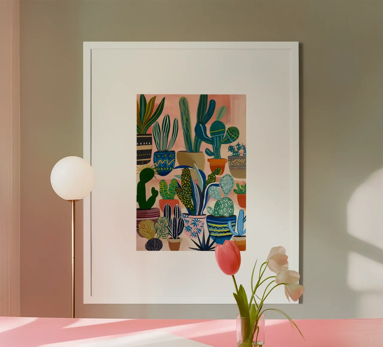 Cactus arte della natura poster da Justyna Jaszke JBJart