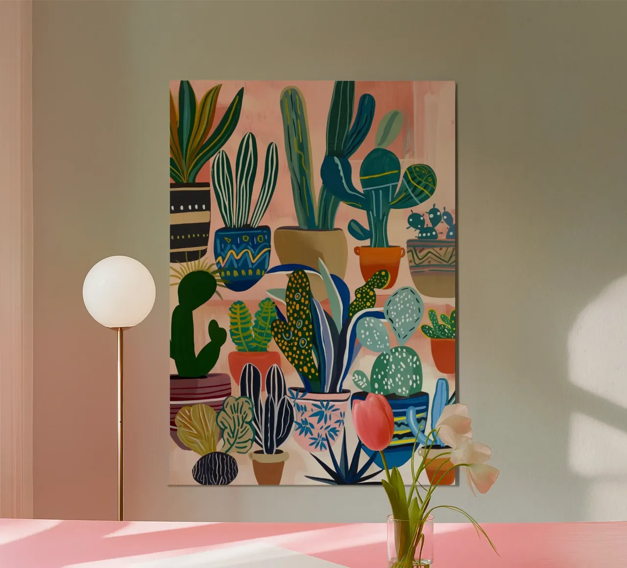 Cactus arte della natura poster da Justyna Jaszke JBJart