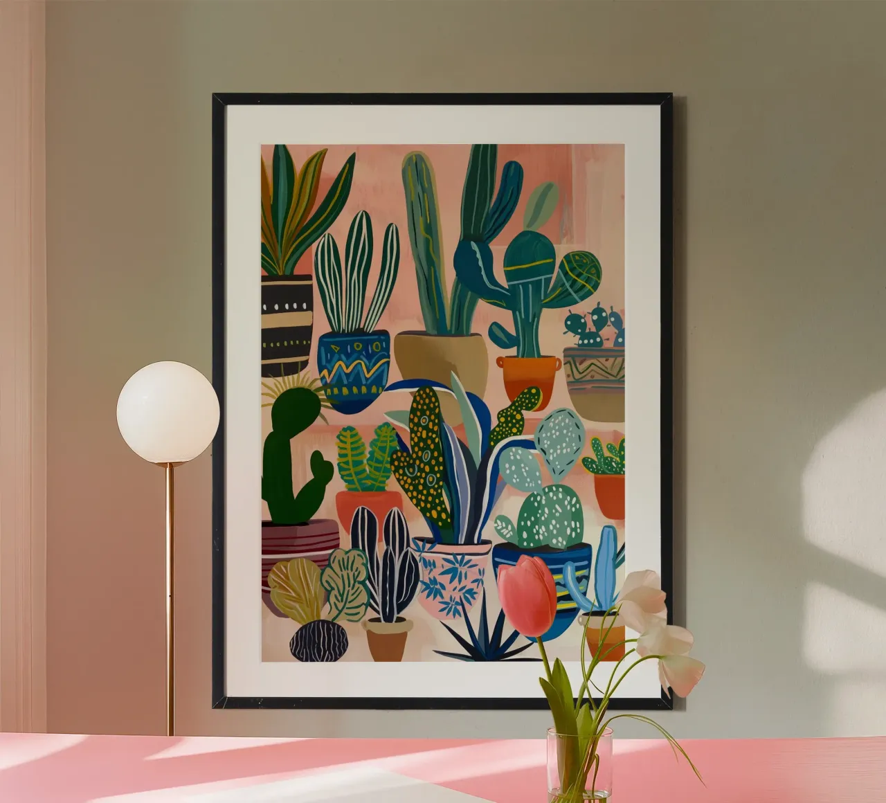 Cactus arte della natura poster da Justyna Jaszke JBJart