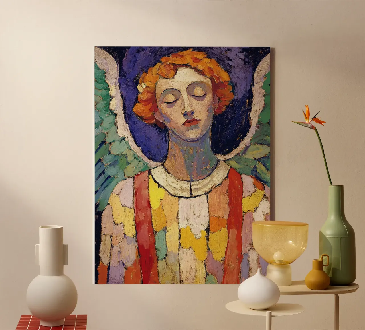 Angelo Arcangelo Fede Speranza Pace Amore tela da Nikis Art Studio
