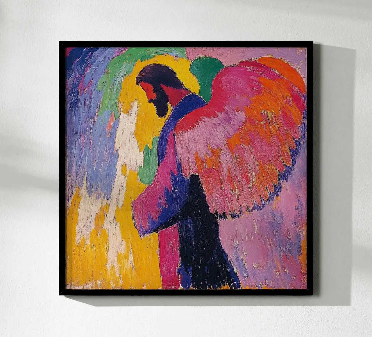 Angelo Arcangelo Fede Speranza Pace Amore carta hahnemühle da Nikis Art Studio
