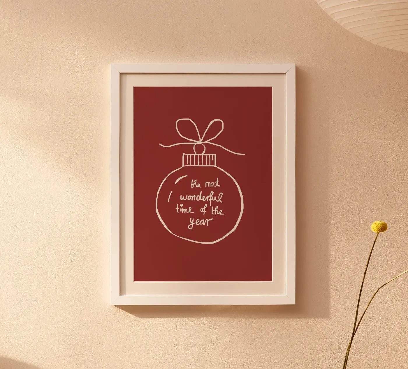 weihnachtskugel_rot poster da SanniBee.