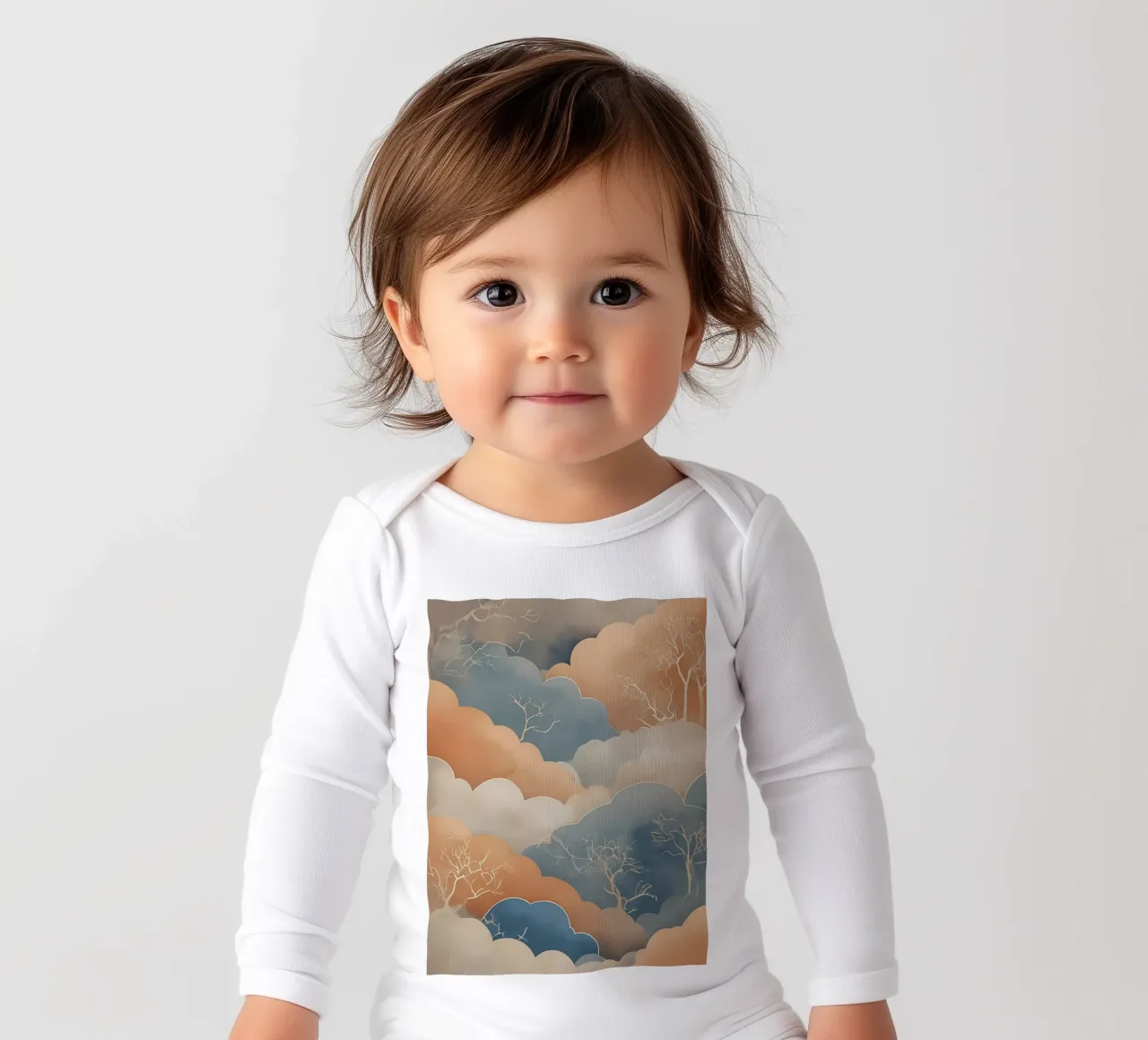 Ruhige Horizonte Langarm Babybody von Artistic-shop