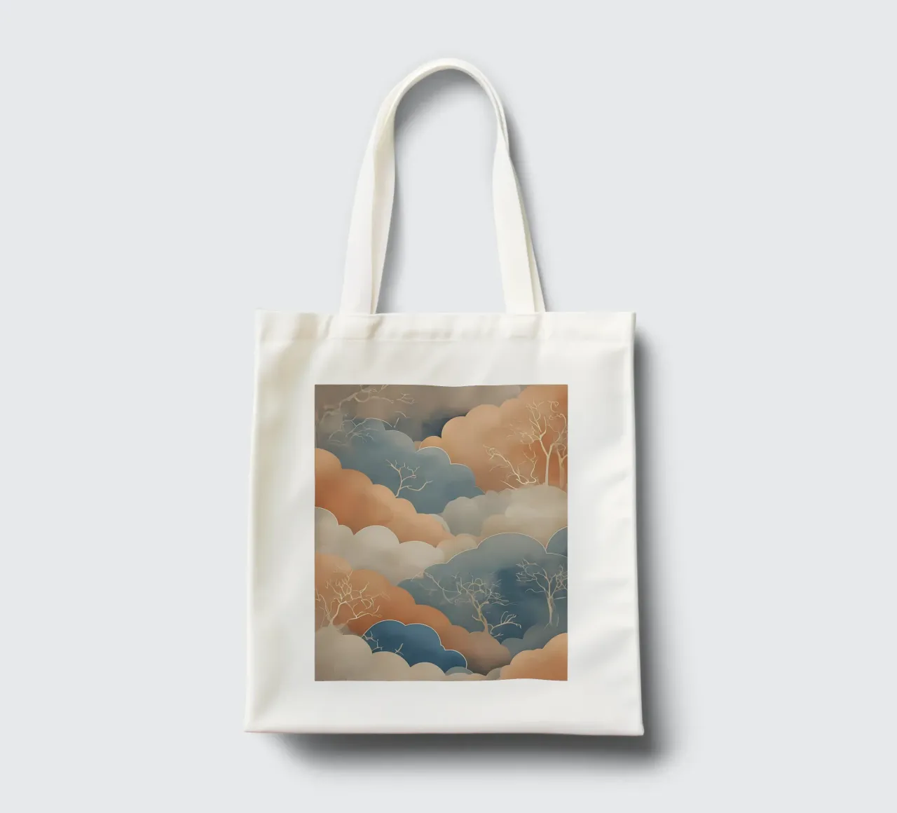 Orizzonti tranquilli borsa in juta da Artistic-shop