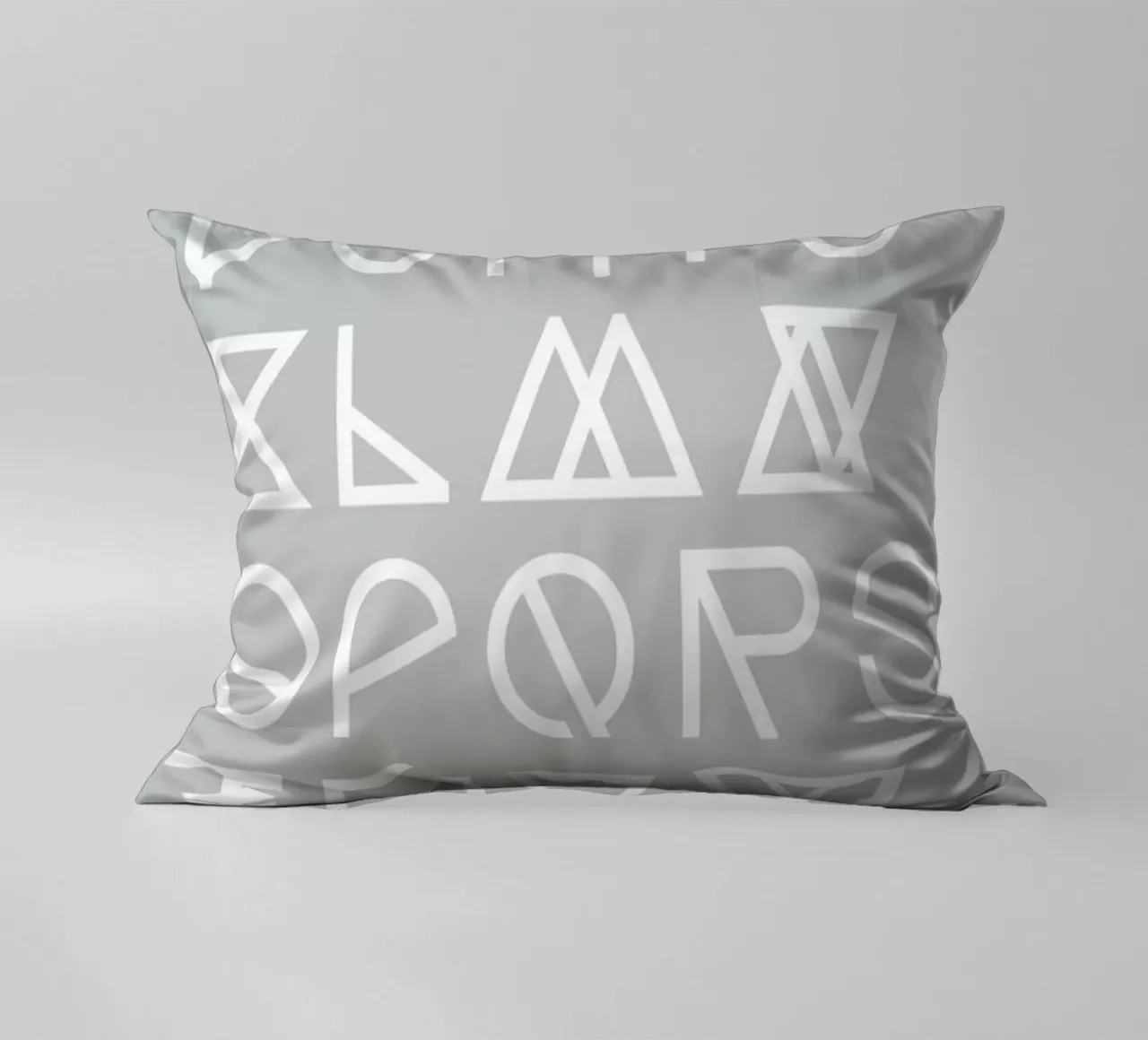 Geometrical ABC - grey cuscino da Studio Nahili