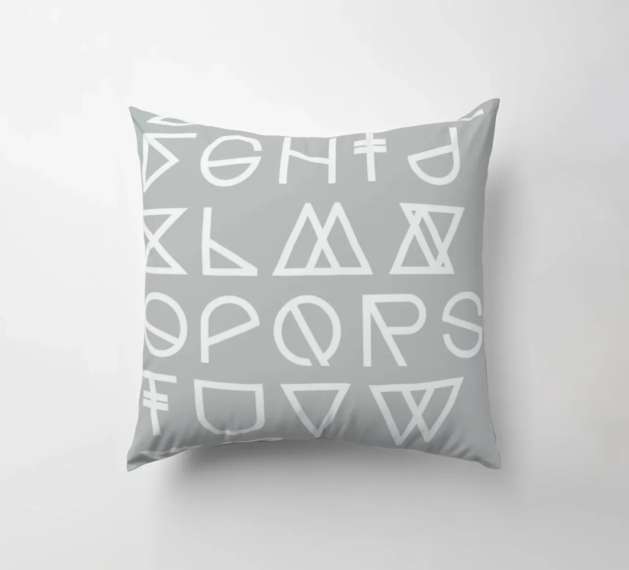 Geometrical ABC - grey cuscino da Studio Nahili