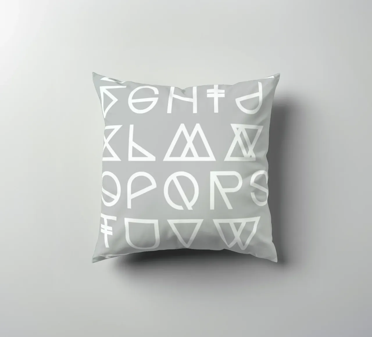 Geometrical ABC - grey cuscino da Studio Nahili