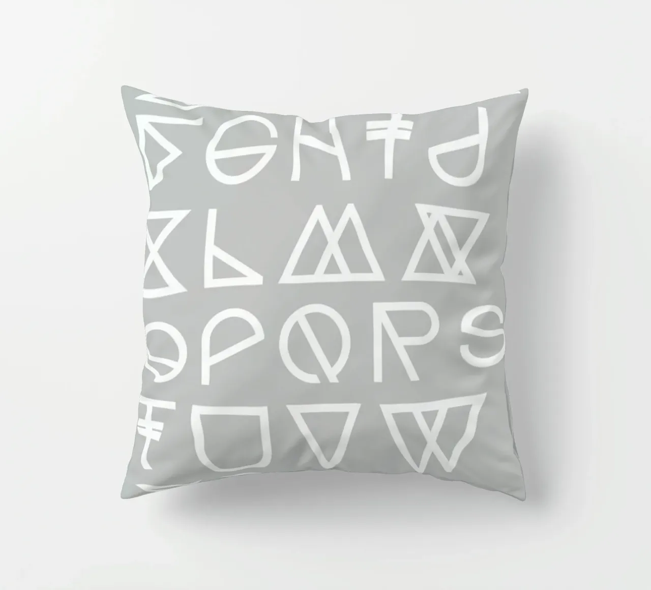Geometrical ABC - grey cuscino da Studio Nahili