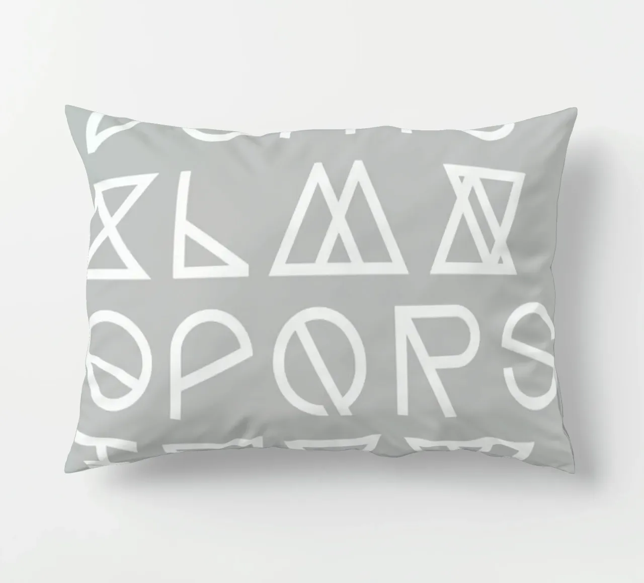 Geometrical ABC - grey cuscino da Studio Nahili