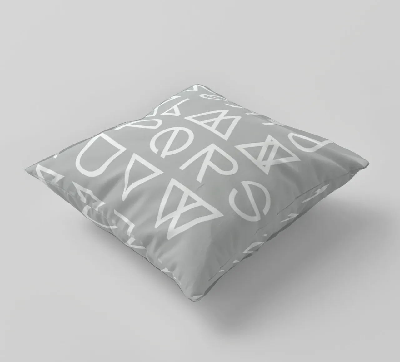 Geometrical ABC - grey cuscino da Studio Nahili