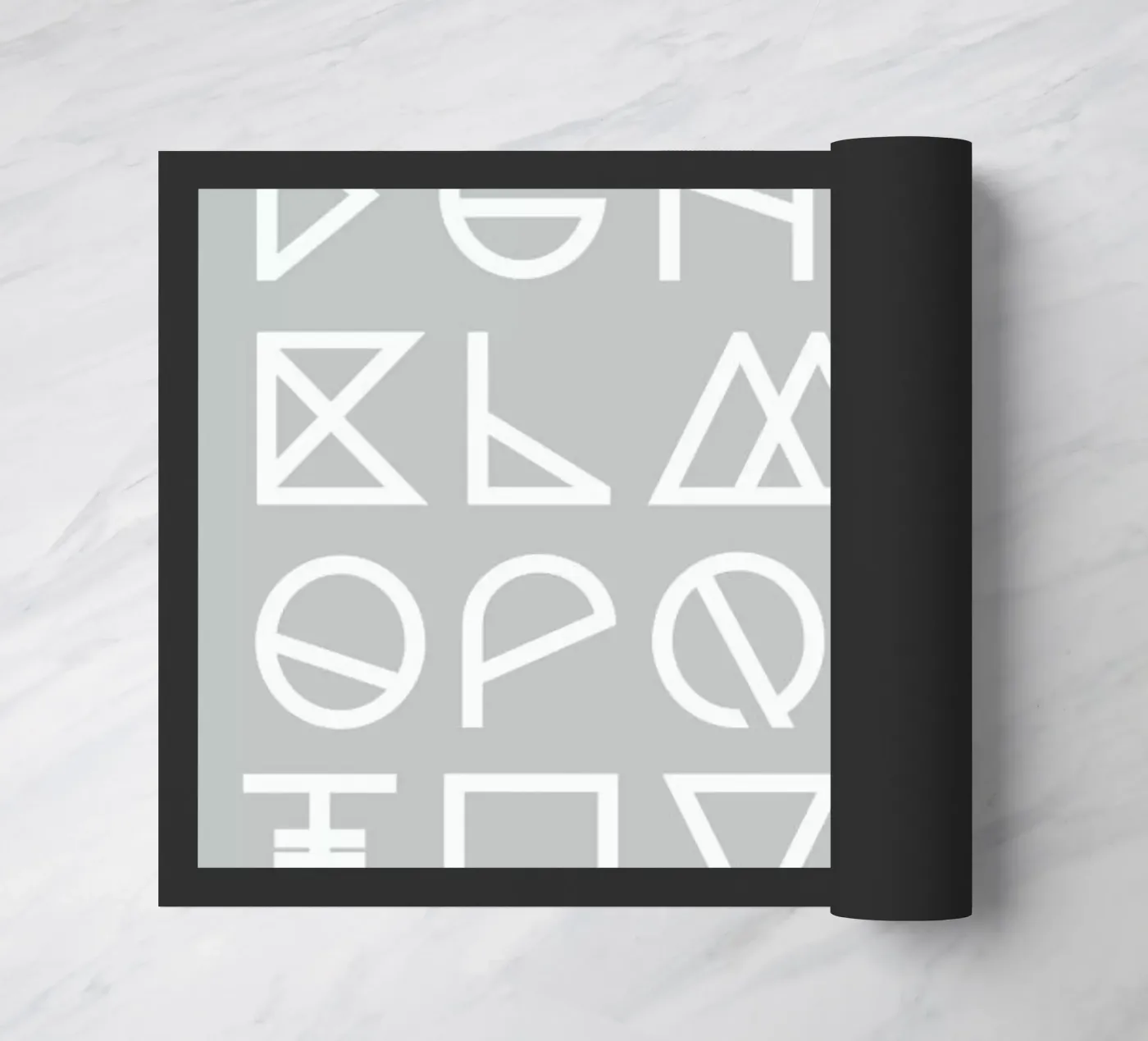 Geometrical ABC - grey zerbino da Studio Nahili