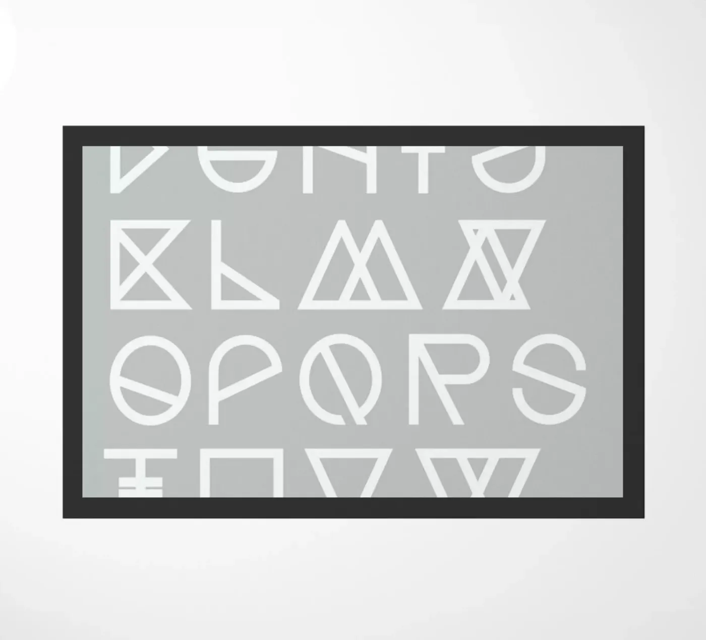Geometrical ABC - grey zerbino da Studio Nahili