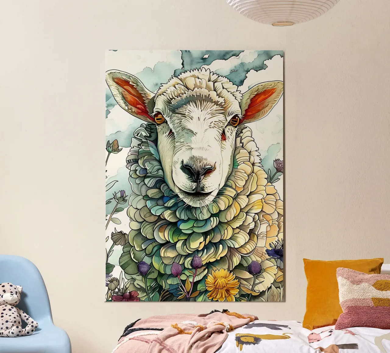 Schapen dierenkunst forex-plaat van Justyna Jaszke JBJart