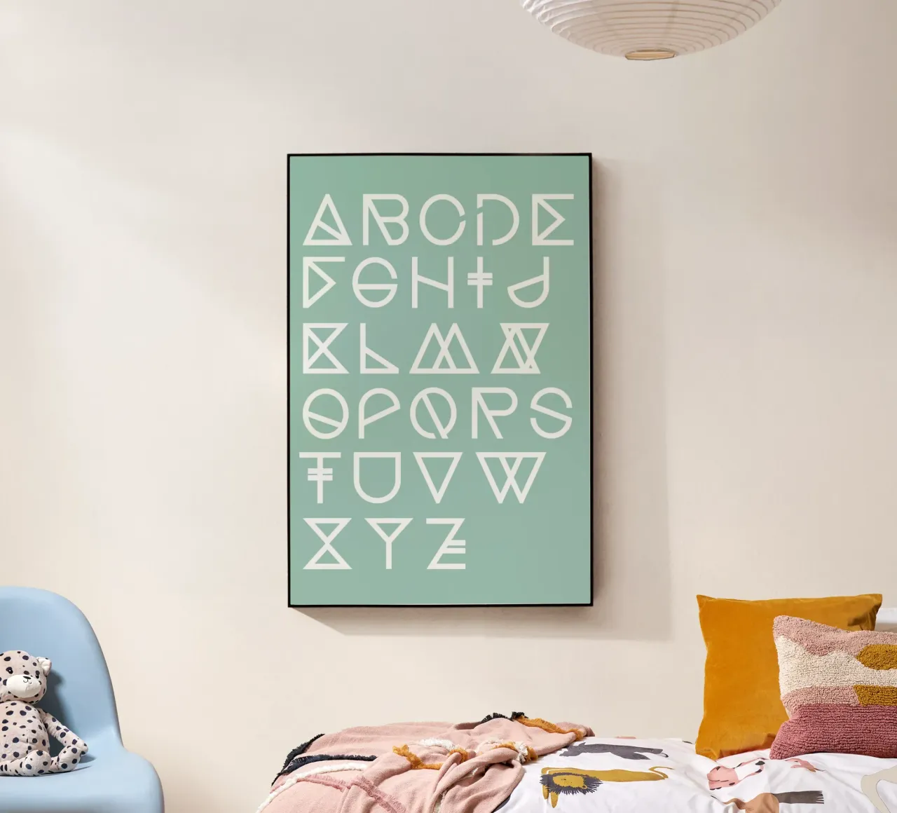 Geometrical ABC - mint plexiglass da Studio Nahili