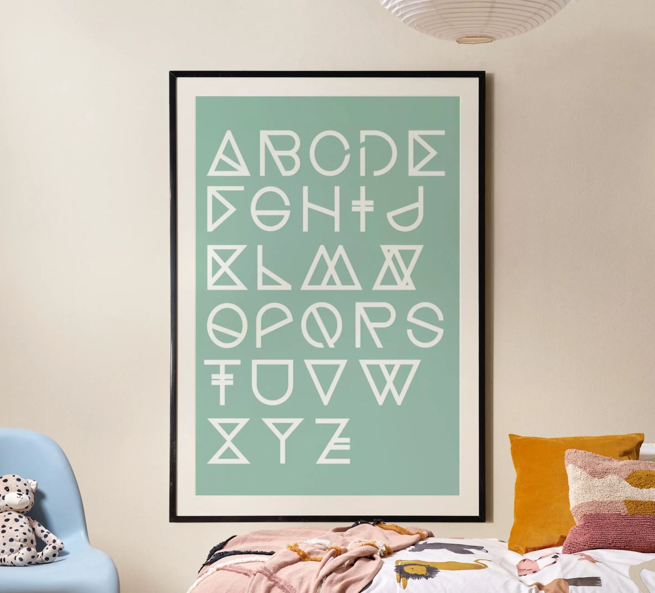 Geometrical ABC - mint poster de Studio Nahili